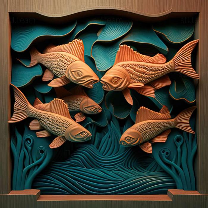 3D модель Рыбные коридоры (STL)